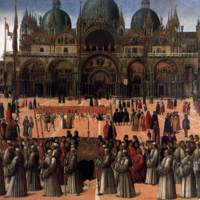 Procession of the Reliquary of the True Cross in Piazza San Marco ...